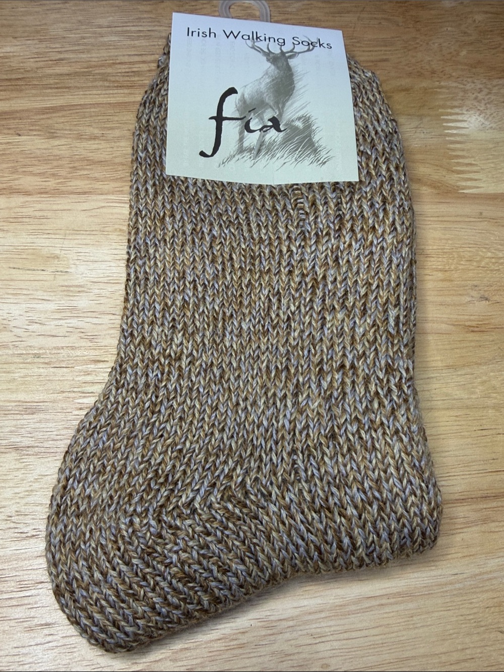 Fia  Wool/Acrylic Blend  Irish Walking Socks  M New